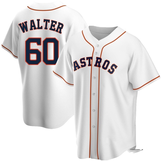 Youth Brandon Walter Houston Astros Replica White Home Jersey