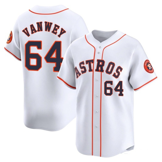 Youth Logan VanWey Houston Astros Limited White Home Jersey