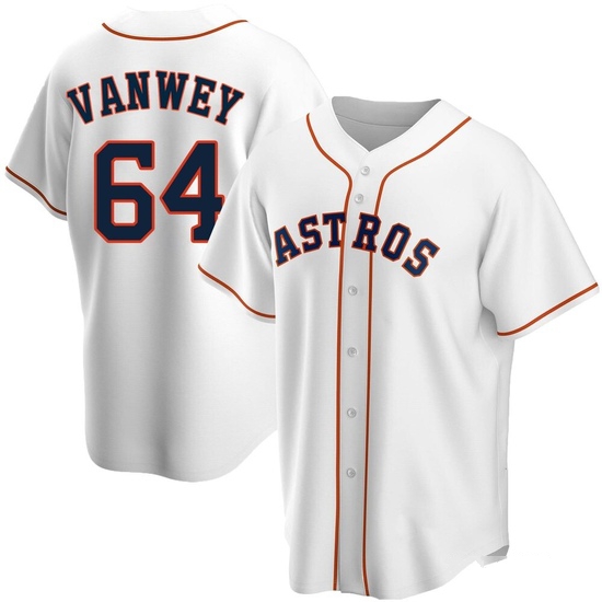 Youth Logan VanWey Houston Astros Replica White Home Jersey