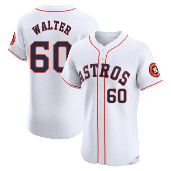 Men's Brandon Walter Houston Astros Elite White Home Jersey