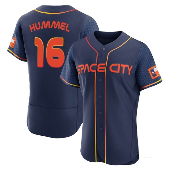 Men's Cooper Hummel Houston Astros Authentic Navy 2022 City Connect Jersey