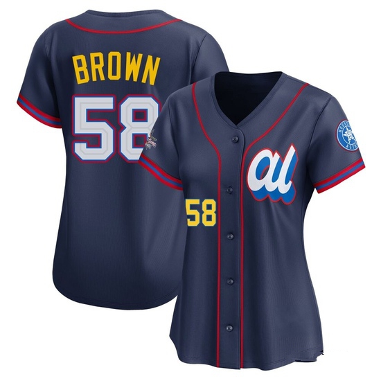 Women's Hunter Brown Houston Astros Limited Brown American League Navy 2025 All-Star Edition Jersey