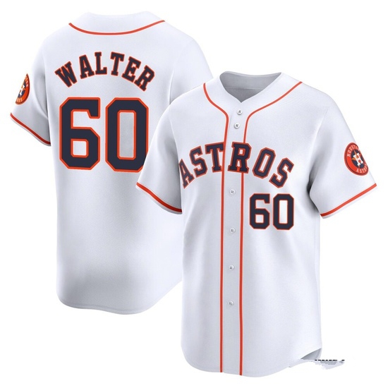Youth Brandon Walter Houston Astros Limited White Home Jersey