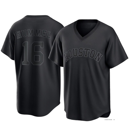 Youth Cooper Hummel Houston Astros Replica Black Pitch Fashion Jersey
