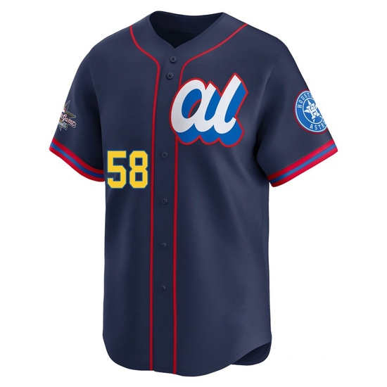 Youth Hunter Brown Houston Astros Limited Brown American League Navy 2025 All-Star Edition Jersey - Image 2