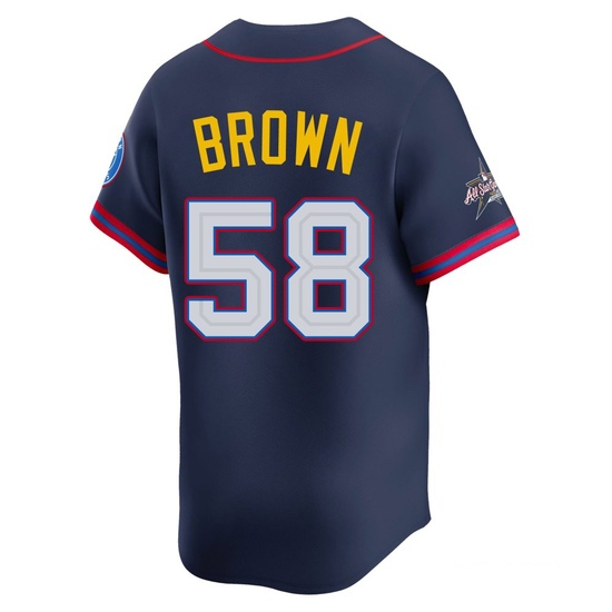 Youth Hunter Brown Houston Astros Limited Brown American League Navy 2025 All-Star Edition Jersey - Image 3