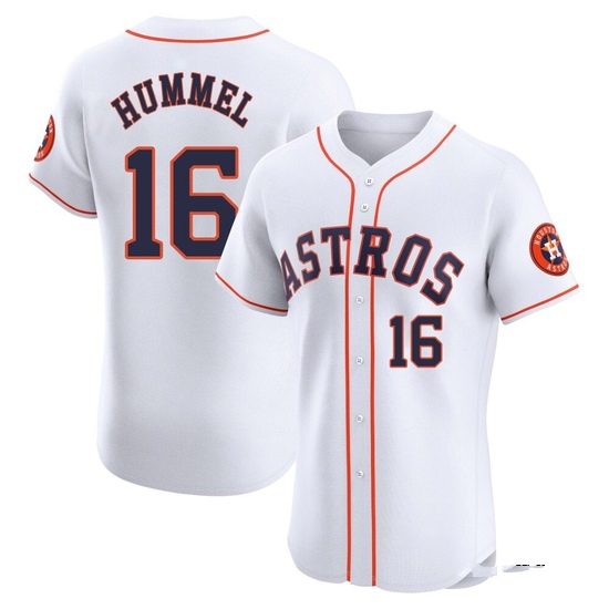 Men's Cooper Hummel Houston Astros Elite White Home Jersey