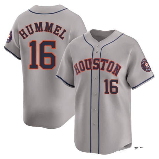Men's Cooper Hummel Houston Astros Limited Gray Away Jersey