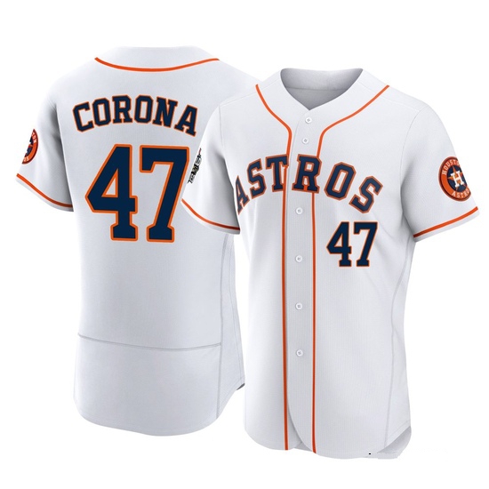Men's Kenedy Corona Houston Astros Authentic White 2022 World Series Home Jersey