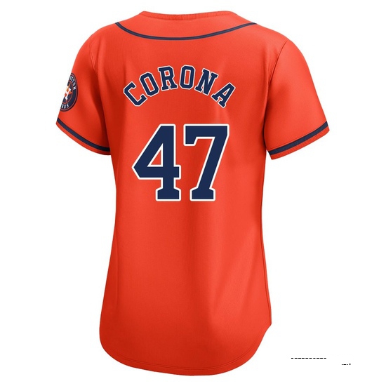 Women's Kenedy Corona Houston Astros Limited Orange Alternate Jersey - Image 3
