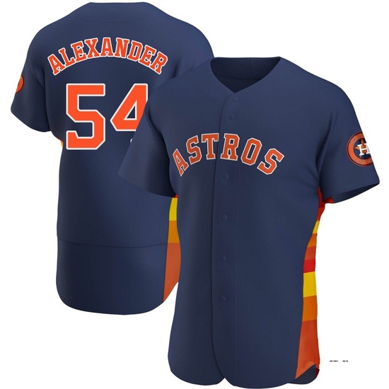 Men's Jason Alexander Houston Astros Authentic Navy Alternate Jersey