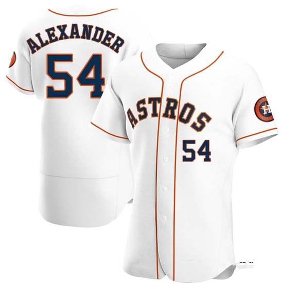 Men's Jason Alexander Houston Astros Authentic White Home Jersey