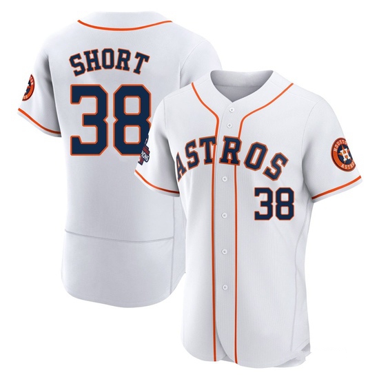 Men's Zack Short Houston Astros Authentic White 2022 World Series Champions Home Jersey