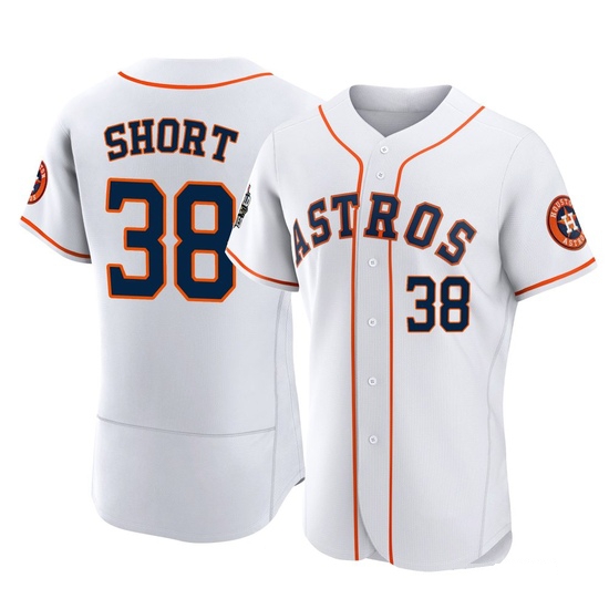 Men's Zack Short Houston Astros Authentic White 2022 World Series Home Jersey