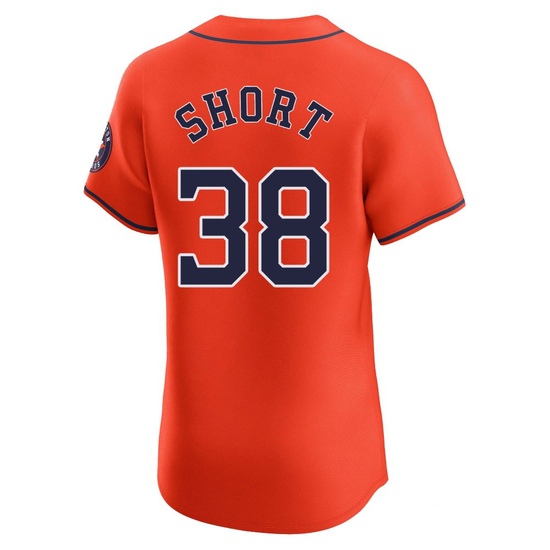 Men's Zack Short Houston Astros Elite Orange Alternate Vapor Premier Jersey - Image 3