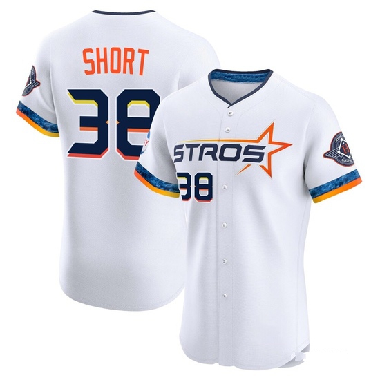 Men's Zack Short Houston Astros Elite White 2025 City Connect Jersey