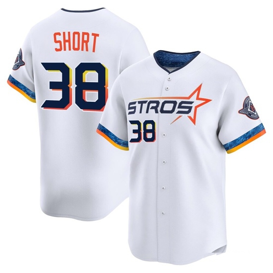 Men's Zack Short Houston Astros Limited White 2025 City Connect Jersey