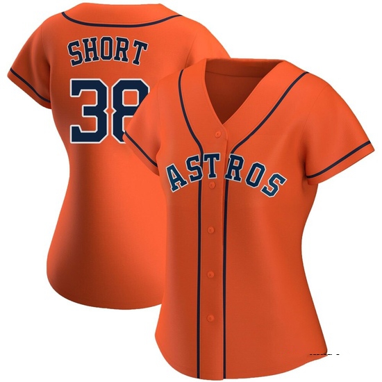 Women's Zack Short Houston Astros Authentic Orange Alternate Jersey