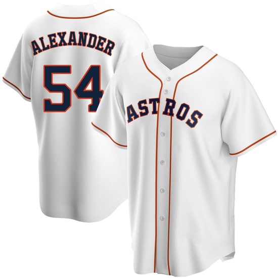 Youth Jason Alexander Houston Astros Replica White Home Jersey