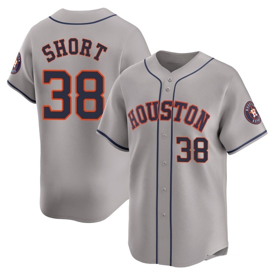 Youth Zack Short Houston Astros Limited Gray Away Jersey