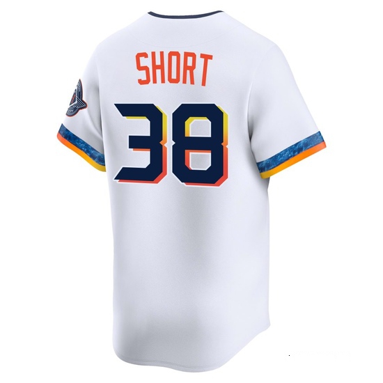 Youth Zack Short Houston Astros Limited White 2025 City Connect Jersey - Image 3