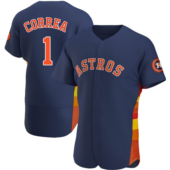 Men's Carlos Correa Houston Astros Authentic Navy Alternate Jersey