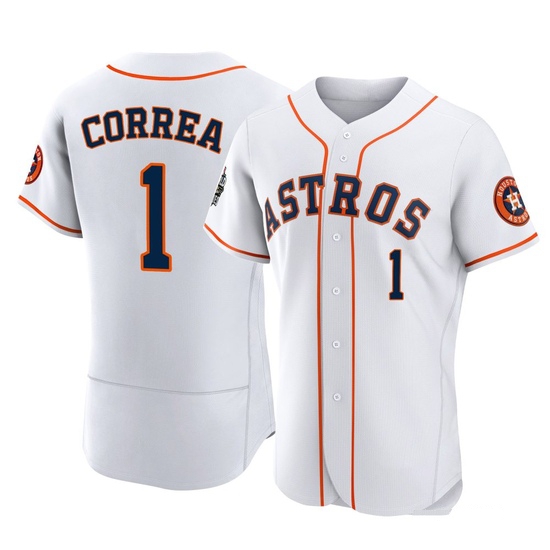 Men's Carlos Correa Houston Astros Authentic White 2022 World Series Home Jersey