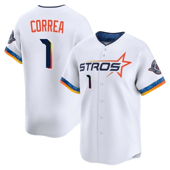 Men's Carlos Correa Houston Astros Limited White 2025 City Connect Jersey