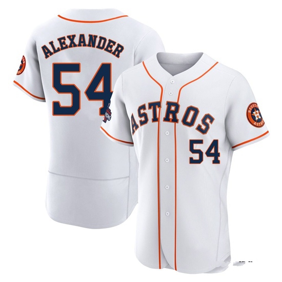 Men's Jason Alexander Houston Astros Authentic White 2022 World Series Champions Home Jersey
