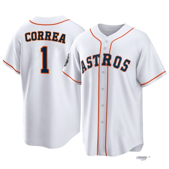 Youth Carlos Correa Houston Astros Replica White 2022 World Series Home Jersey
