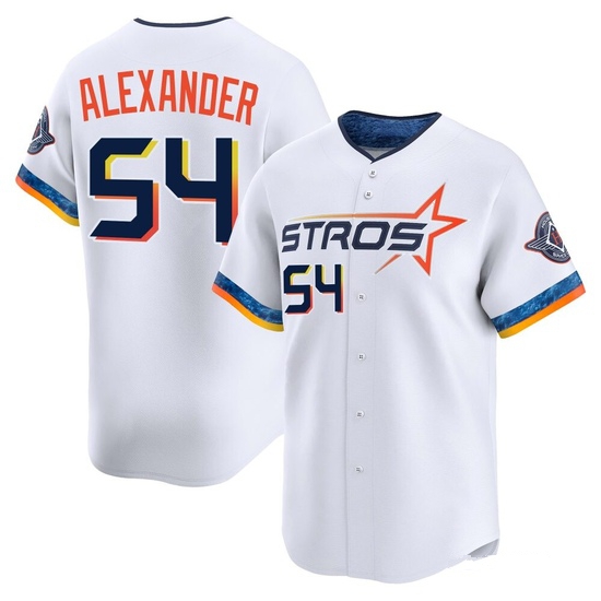 Youth Jason Alexander Houston Astros Limited White 2025 City Connect Jersey