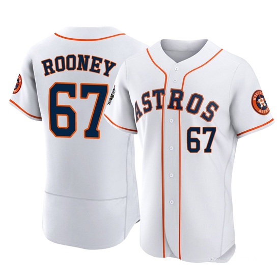 Men's John Rooney Houston Astros Authentic White 2022 World Series Home Jersey