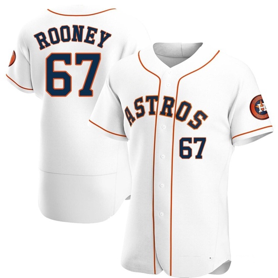 Men's John Rooney Houston Astros Authentic White Home Jersey