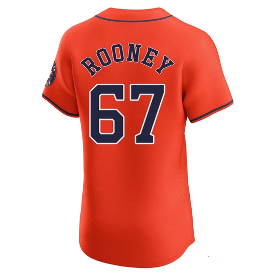 Men's John Rooney Houston Astros Elite Orange Alternate Vapor Premier Jersey - Image 3
