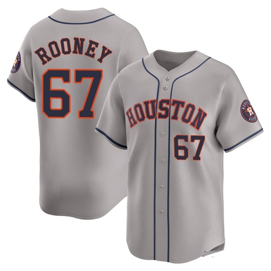 Men's John Rooney Houston Astros Limited Gray Away Jersey
