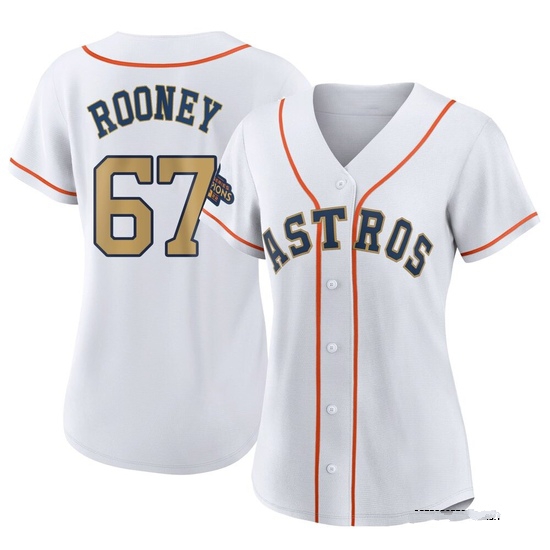 Women's John Rooney Houston Astros Authentic Gold White 2023 Collection Jersey