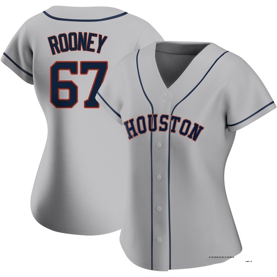 Women's John Rooney Houston Astros Authentic Gray Road 2020 Jersey