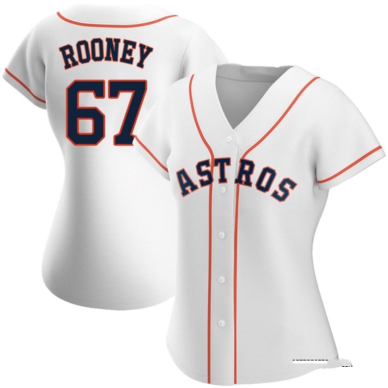 Women's John Rooney Houston Astros Authentic White Home Jersey