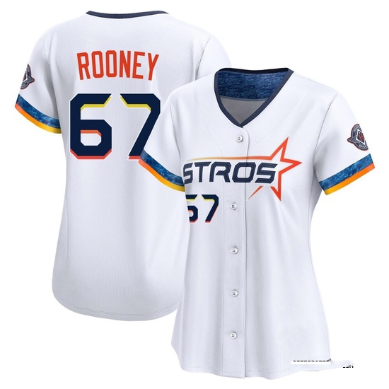 Women's John Rooney Houston Astros Limited White 2025 City Connect Jersey