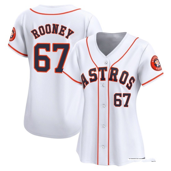 Women's John Rooney Houston Astros Limited White Home Jersey