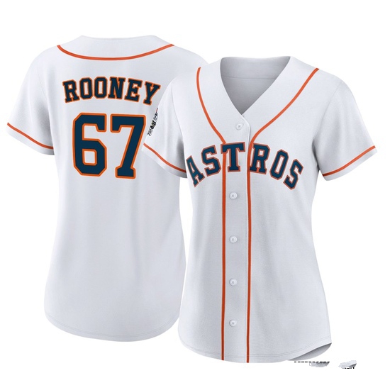 Women's John Rooney Houston Astros Replica White 2022 World Series Home Jersey