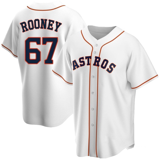 Youth John Rooney Houston Astros Replica White Home Jersey