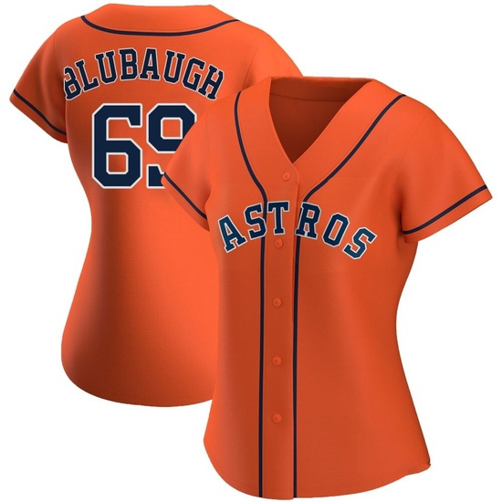 Women's AJ Blubaugh Houston Astros Authentic Orange Alternate Jersey