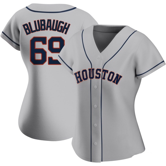 Women's AJ Blubaugh Houston Astros Replica Gray Road 2020 Jersey