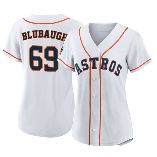 Women's AJ Blubaugh Houston Astros Replica White 2022 World Series Home Jersey