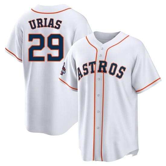 Youth Ramon Urias Houston Astros Replica White 2022 World Series Champions Home Jersey