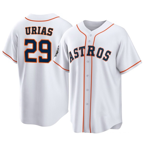 Youth Ramon Urias Houston Astros Replica White 2022 World Series Home Jersey