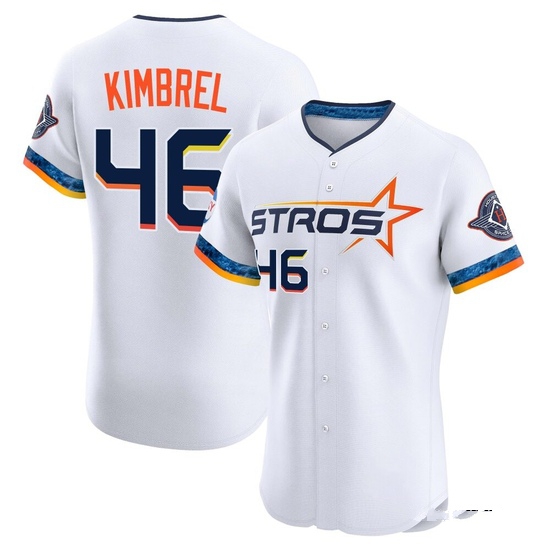 Men's Craig Kimbrel Houston Astros Elite White 2025 City Connect Jersey
