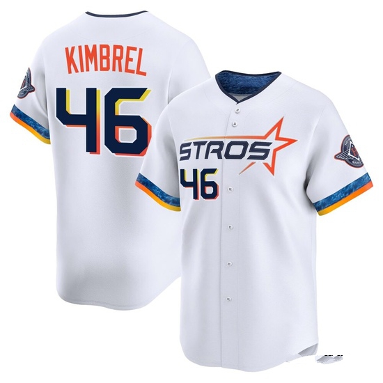 Men's Craig Kimbrel Houston Astros Limited White 2025 City Connect Jersey