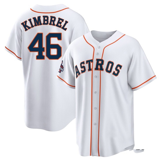 Men's Craig Kimbrel Houston Astros Replica White 2022 World Series Champions Home Jersey